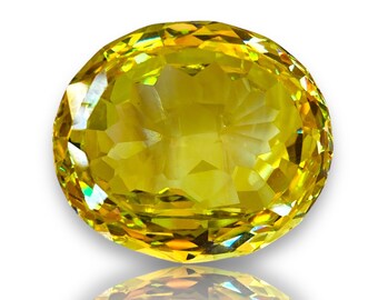 Gorgeous!!!!! Light Green Sapphire Oval Shape  High Quality Gemstone Pendant Size Gemstone Size27x24x10MM Cts-95.85(And Extra Gift )