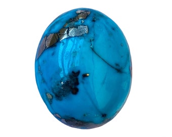 Amazing precious!!! 100% Natural  Turquoise Gemstone Size-24x19x11MM High Quality Oval Shape Gemstone Carat-46.40 And(extra gift)