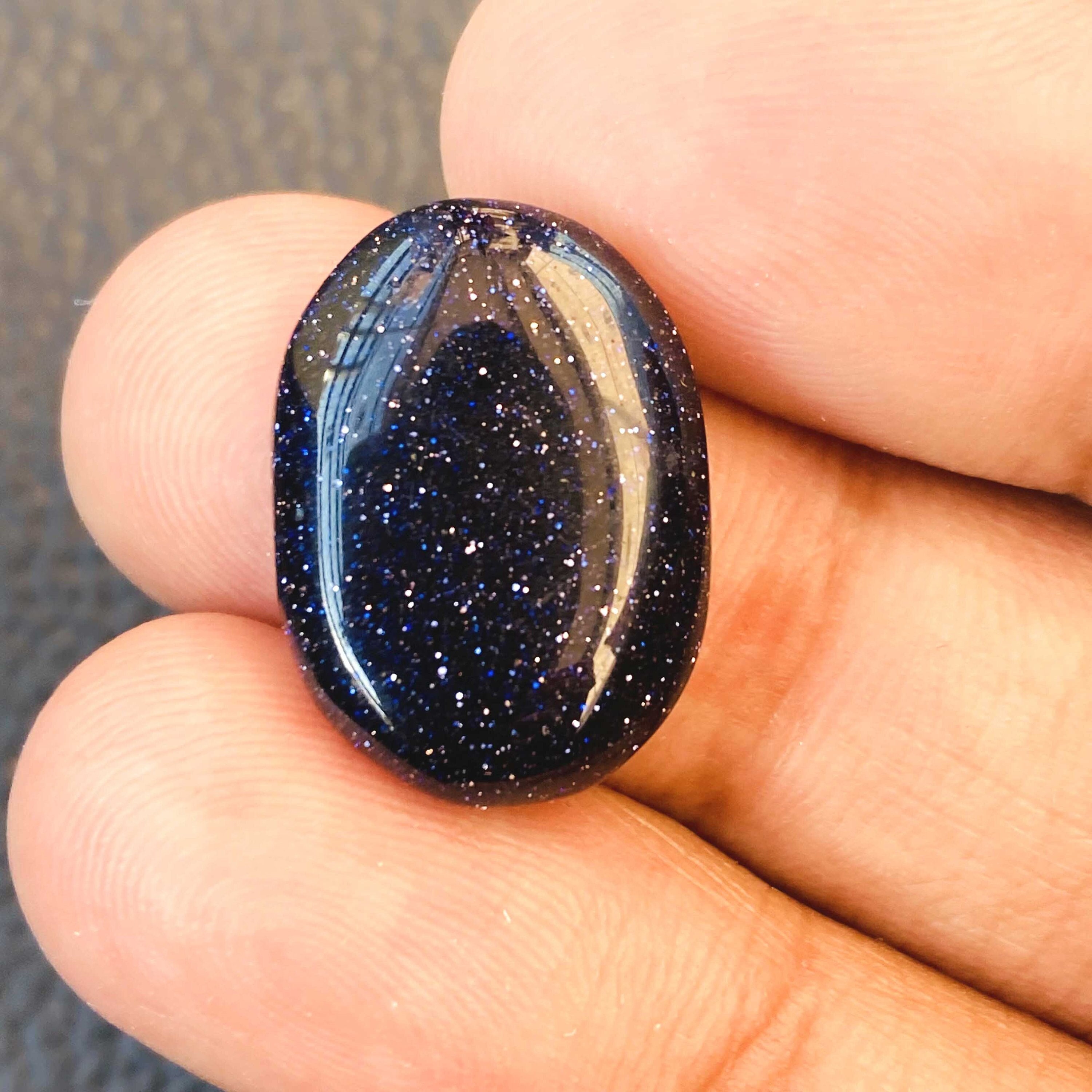 Excellent!!!! Blue Sun Star 100% Natural Gemstone High Top A+++