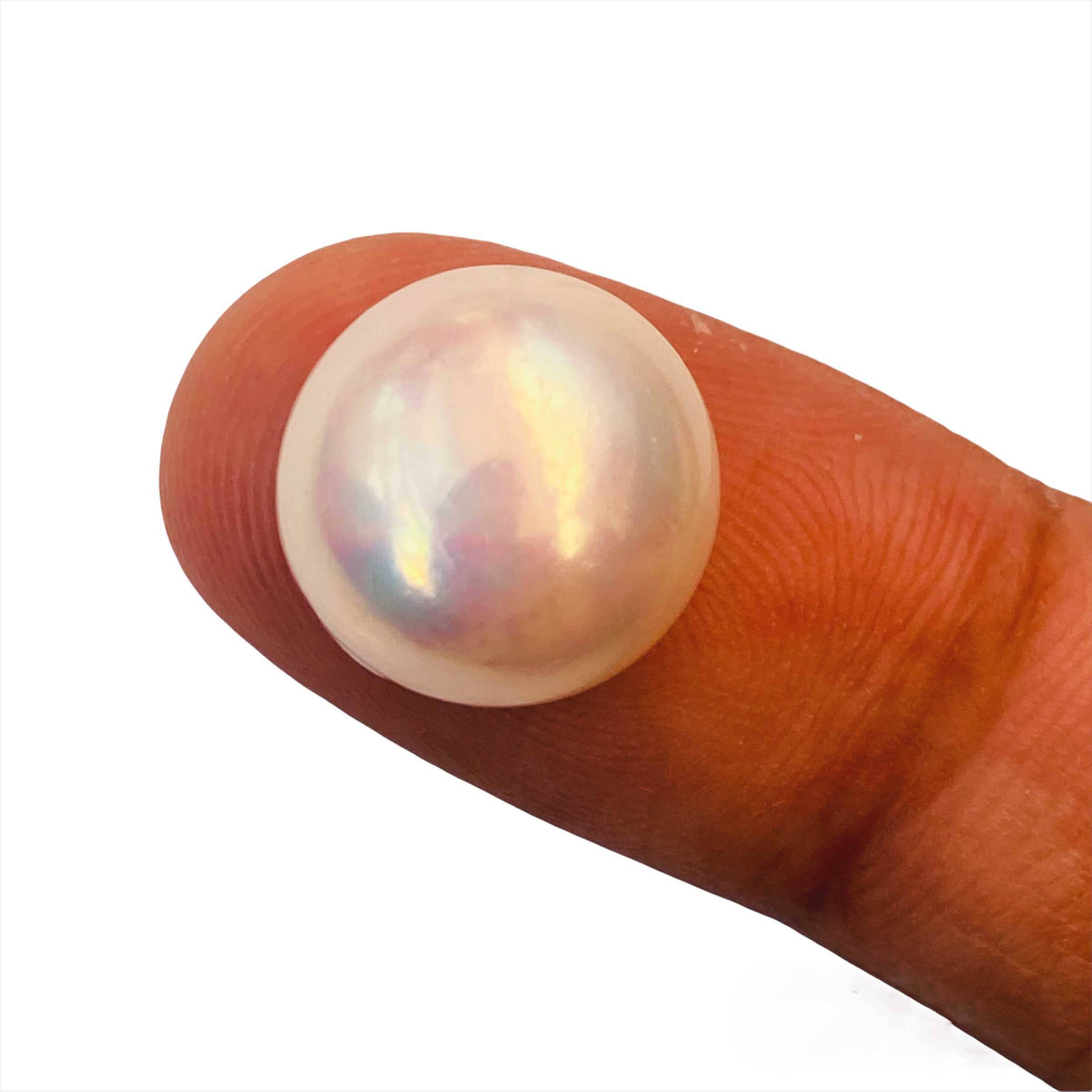 Precious Basra White Pearl 100 Natural Oval Shape Beautiful Ring