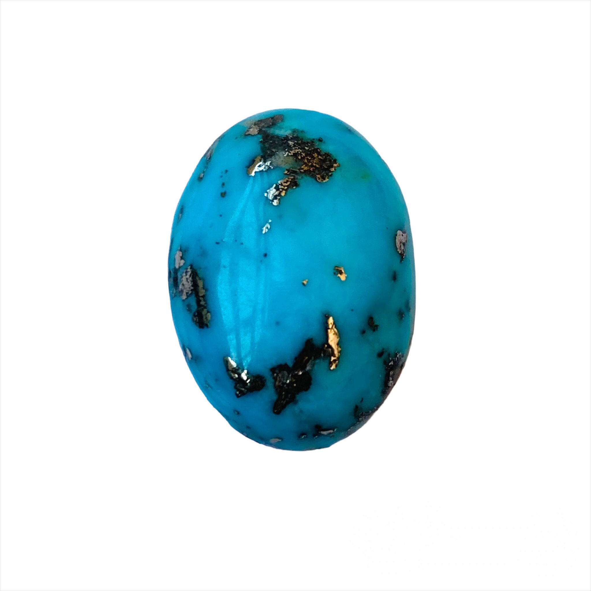 Ciondolo Artigianale In Turchese Santa Rosa Fatto A Mano - Gioiello Unico Colore Blu - Lunghezza 1,58 Pollici