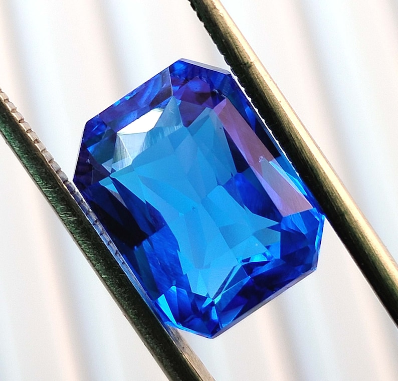 Blue Sapphire Loose Gemstone 9.70Cts Size 12x9x7 MM Cushion Shape Amazing cut Use For Jewellery Making Suppliers