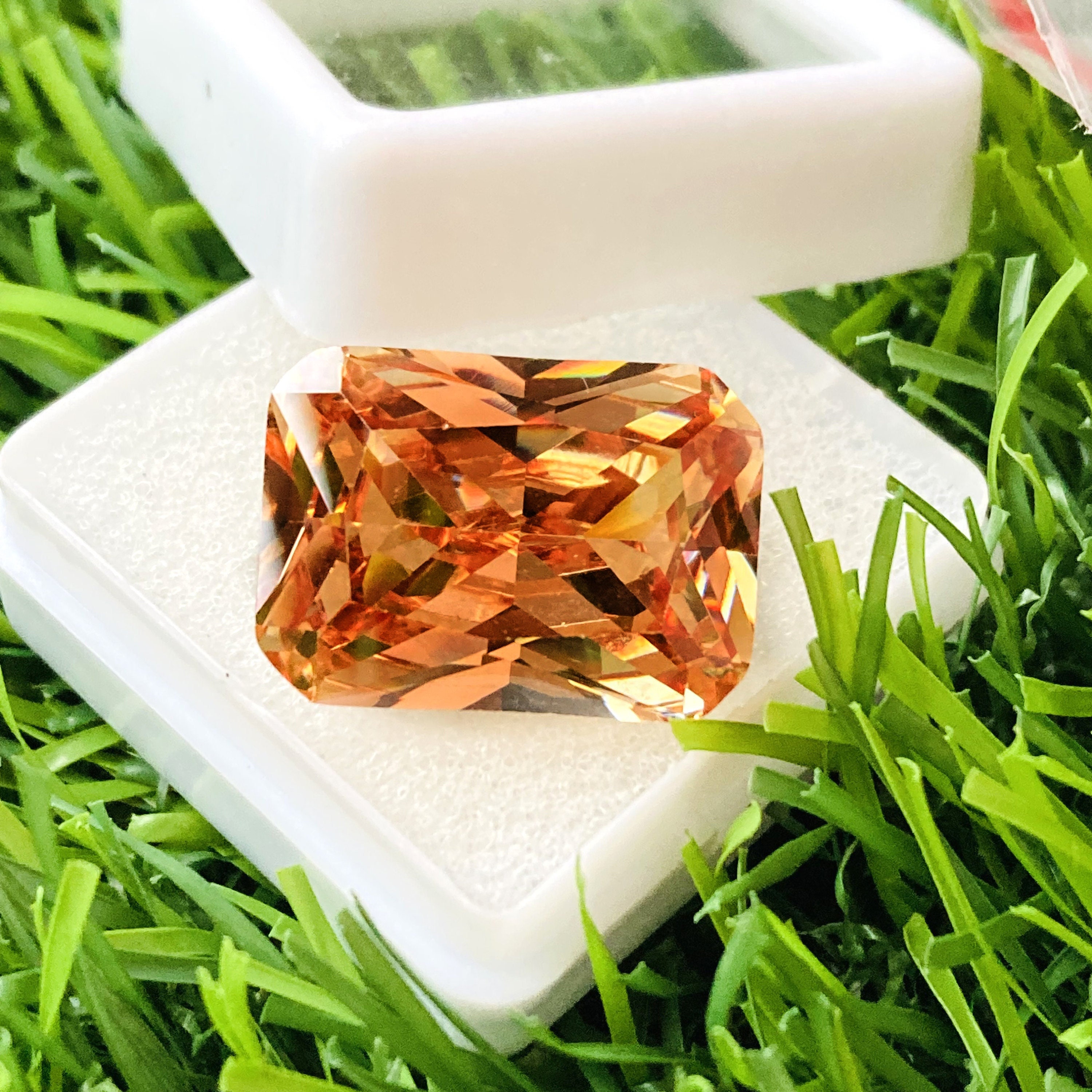Saphir Rose Orangé Naturel Cushion 1.41 Ct - Taille 7.5x5.7mm, Afrique, Neuf