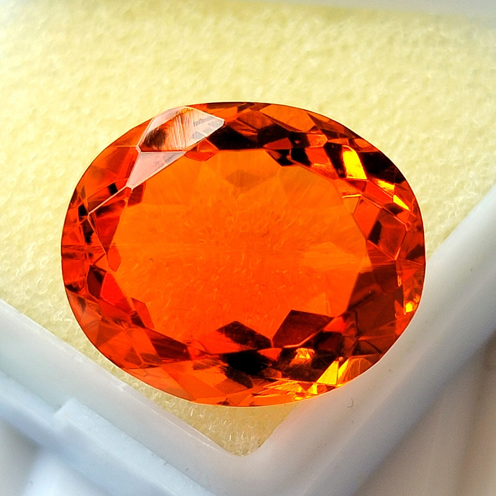 Orange Sapphire Oval Shape Best Orange Color Gemstone Etsy