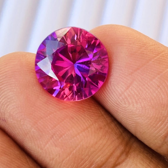 Pink Sapphire Heart Cut in Grade GEM | Chatham Lab Stone