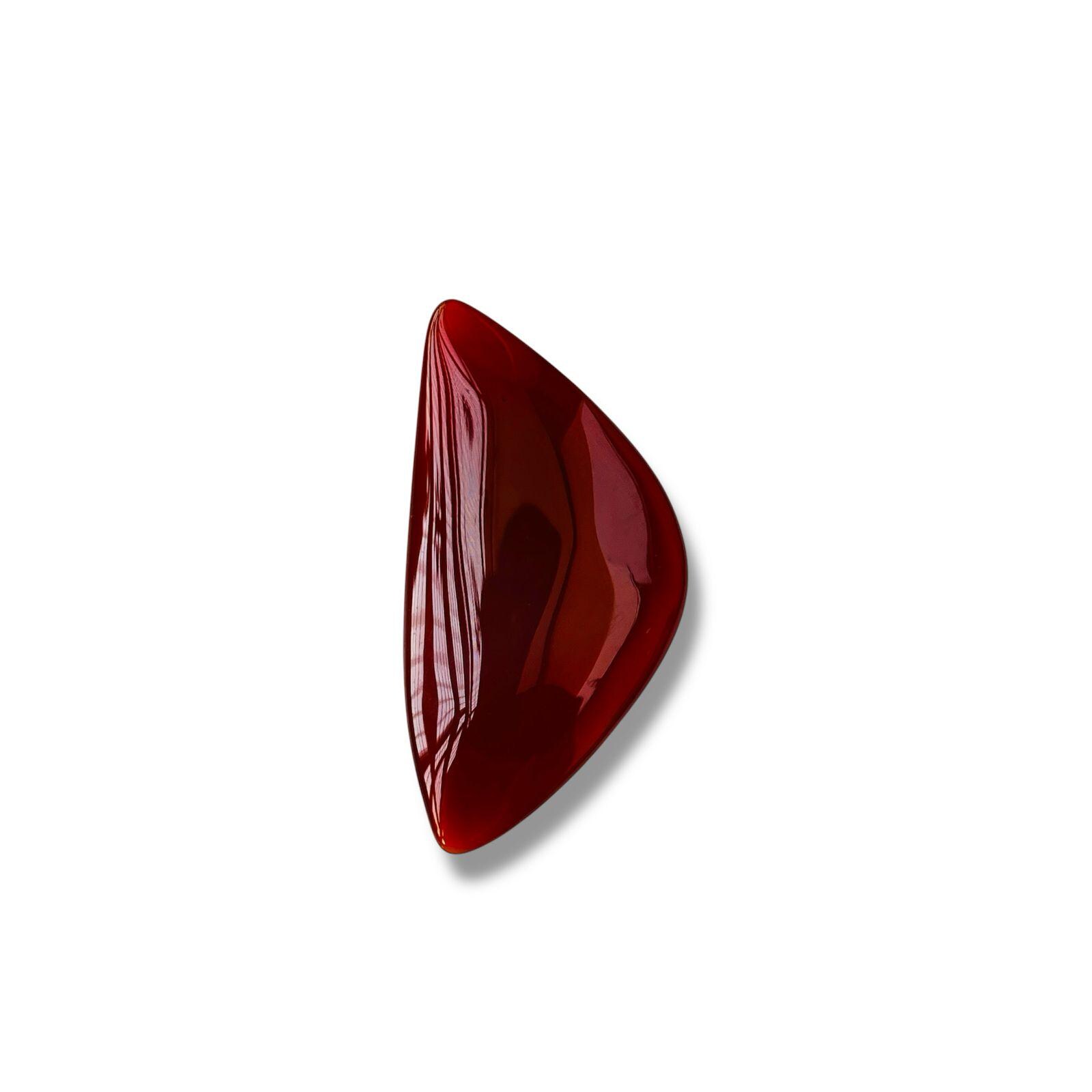 WoW! Red Agate (Aqeeq) 100% Natural Gemstone High Quality Excellent Fancy shape  Gemstone Size-45x24x6 MM Cts-46.40 and(extra gift)