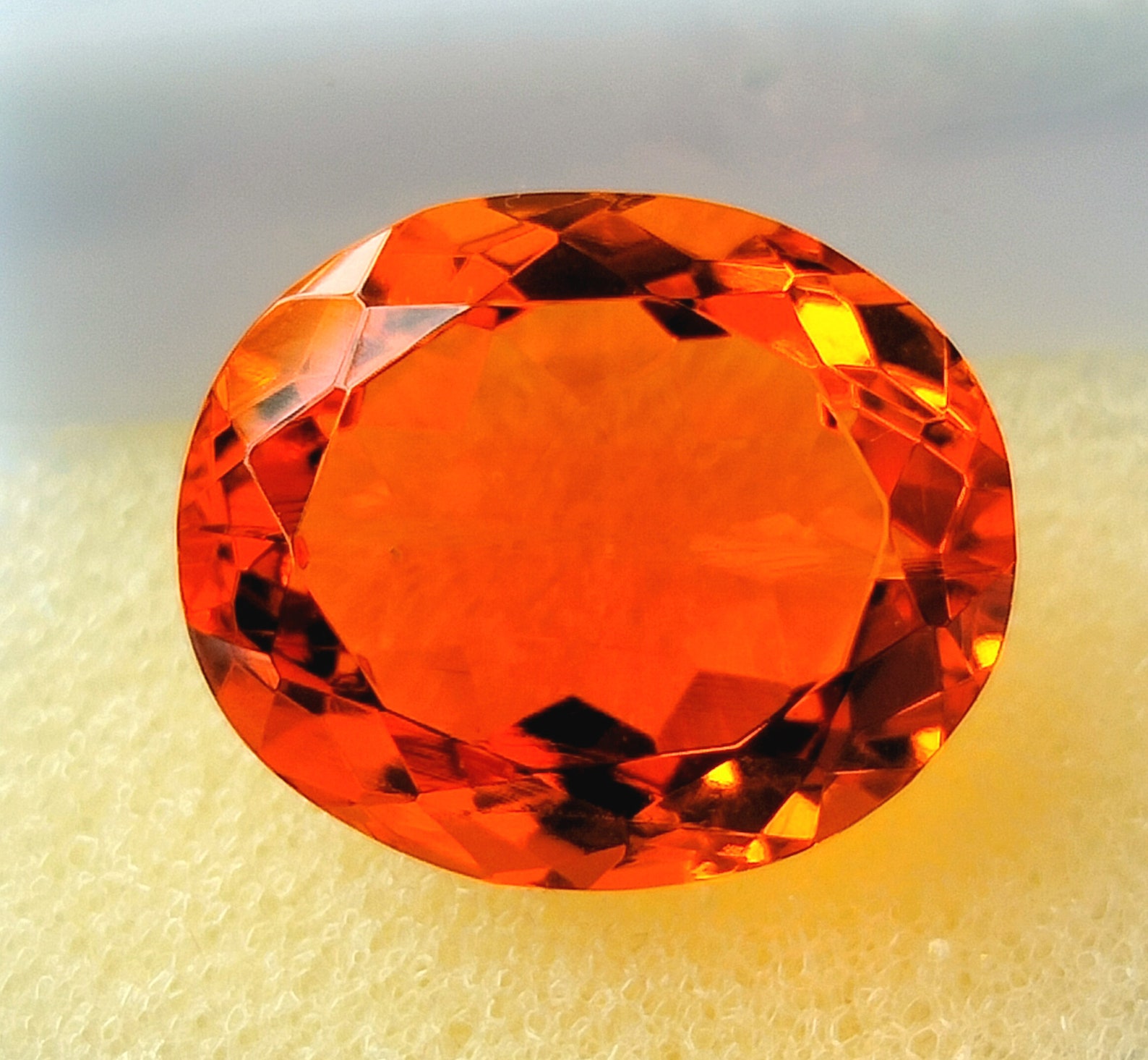 Orange Sapphire Oval Shape Best Orange Color Gemstone | Etsy