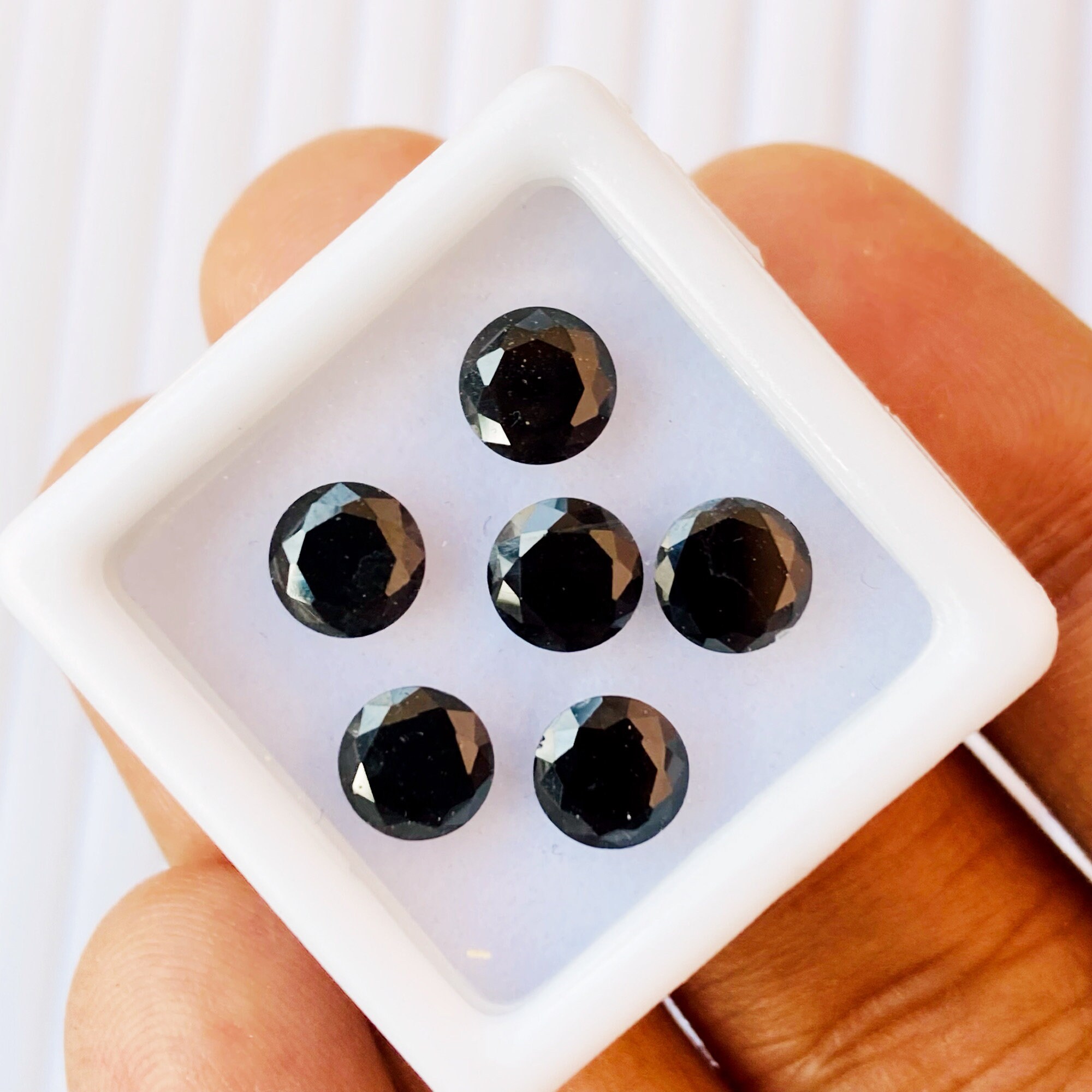 ブラックサファイア ゴージャス 6 ピース エクセレントジェムストーン