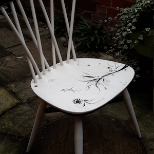 SOLD* Hand painted refurbished Ercol dining chair