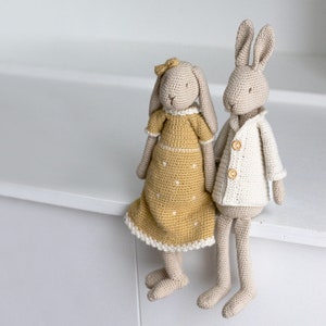 Mr & Mrs Bunny Amigurumi Crochet pattern image 3