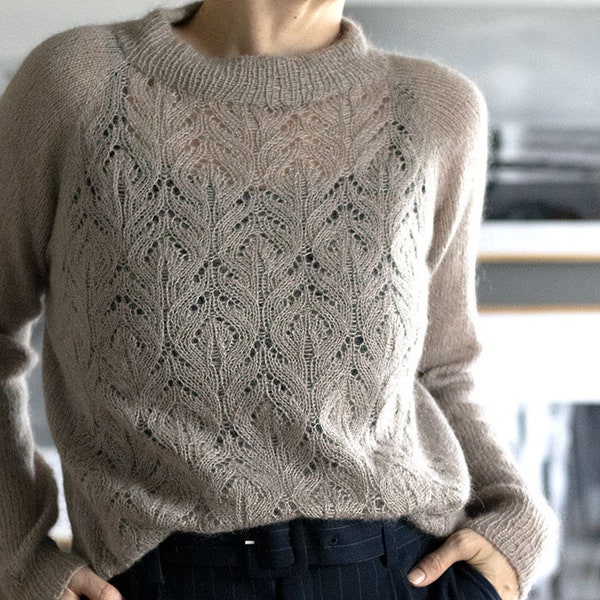 Mohair Pullover no 2 - Strickmuster