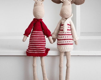 Amigurumi Mr & Mrs Moose - Crochet pattern