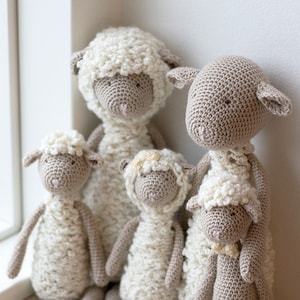 The Sheep Family - Crochet pattern