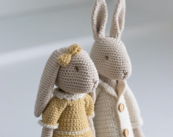 Mr & Mrs Bunny Amigurumi - Crochet pattern