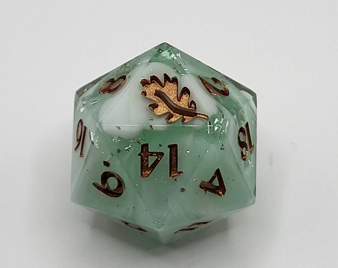 Ethereal Essence - Handmade Sharp Edge Jumbo D20