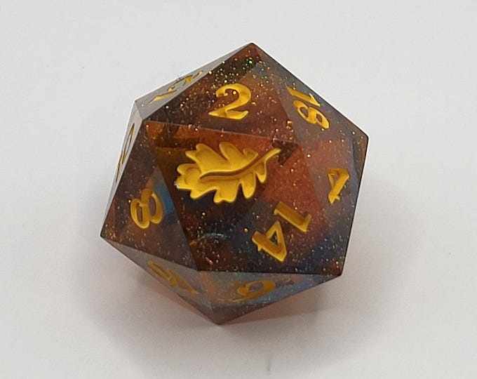 Skyfire - Handmade Sharp Edge Jumbo D20