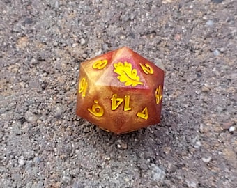 Sunfire - Handmade Sharp Edge Jumbo D20
