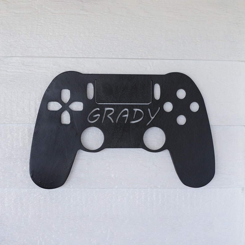 Game Controller Name Sign for Kids Video Game Décor Boys Room Etsy
