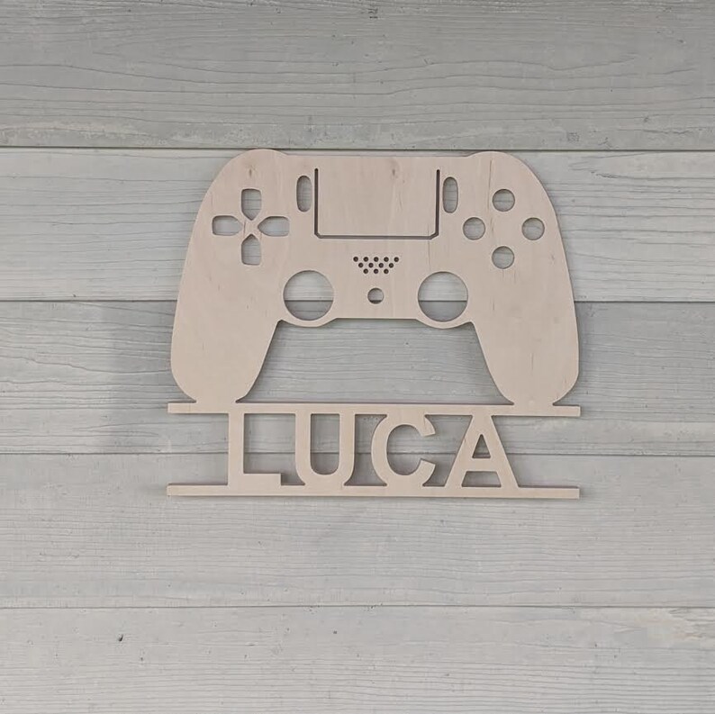 Game Controller Name Sign for Kids Video Game Décor Boys Room Etsy
