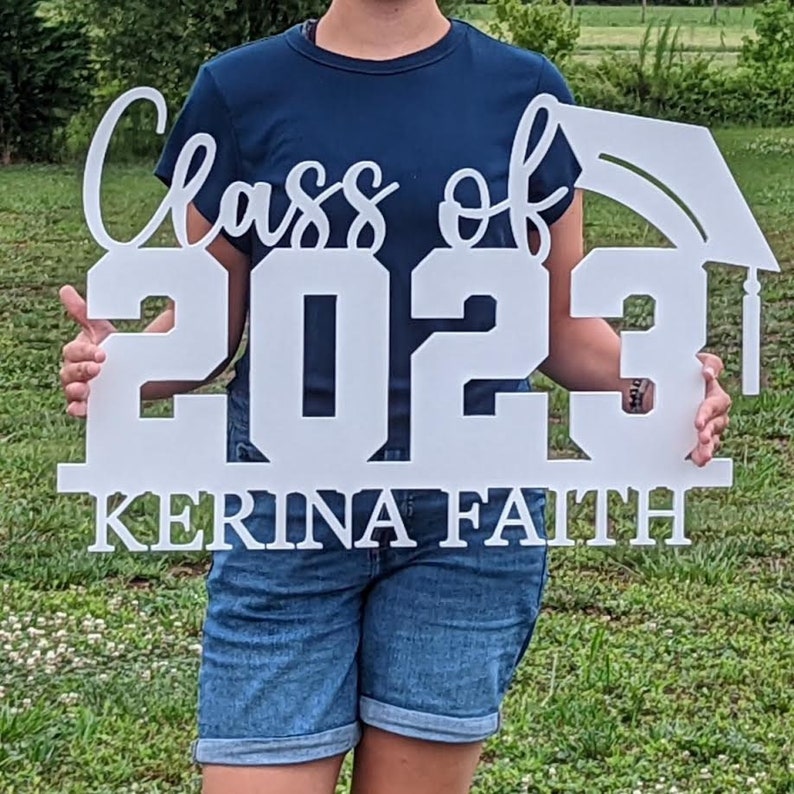 Personalized Class of 2023 Wood Sign for Graduation Photo - Etsy
