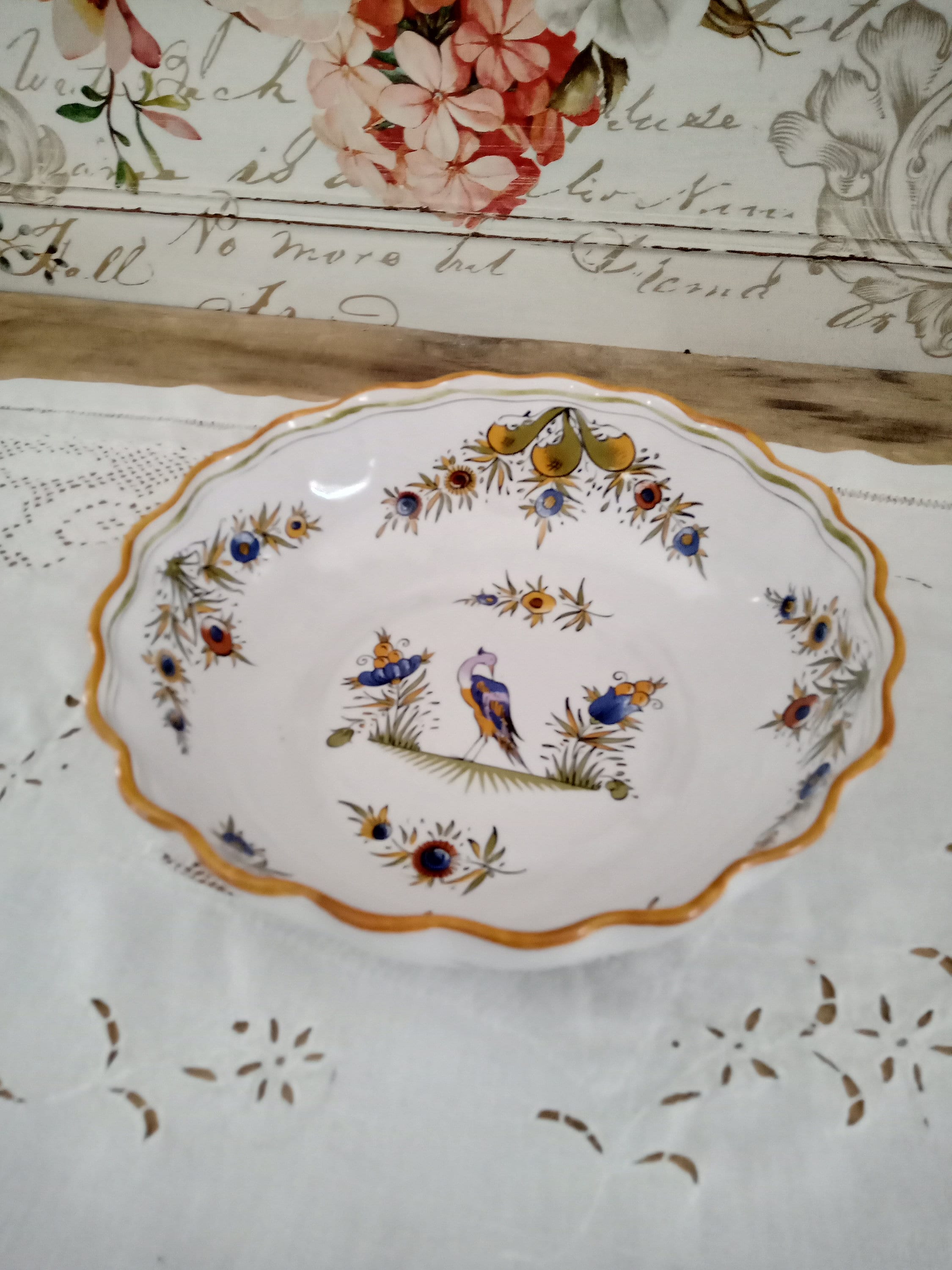 Saladier de La Faïencerie d'art d'angoulème Le Renolleau