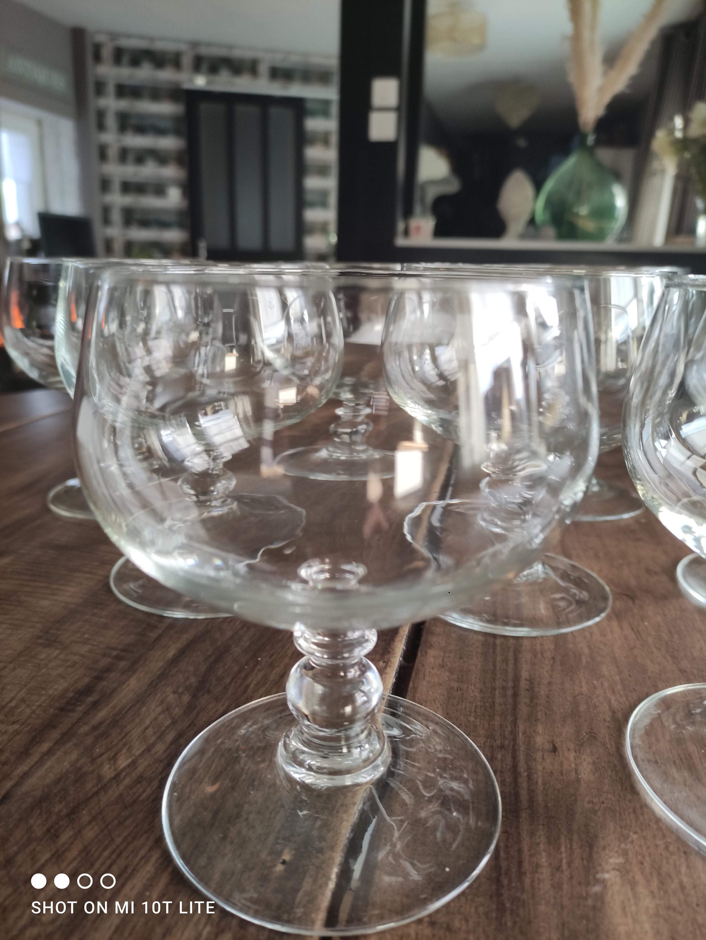 Lot de 9 Coupes à Dessert, Glace ou Salade Fruits en Cristallin