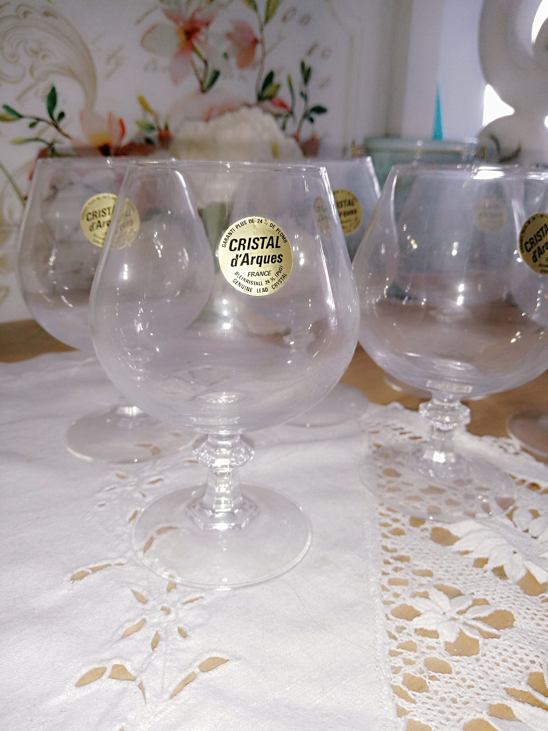 Lot de 6 Verres à Liqueur Cristal d'arques