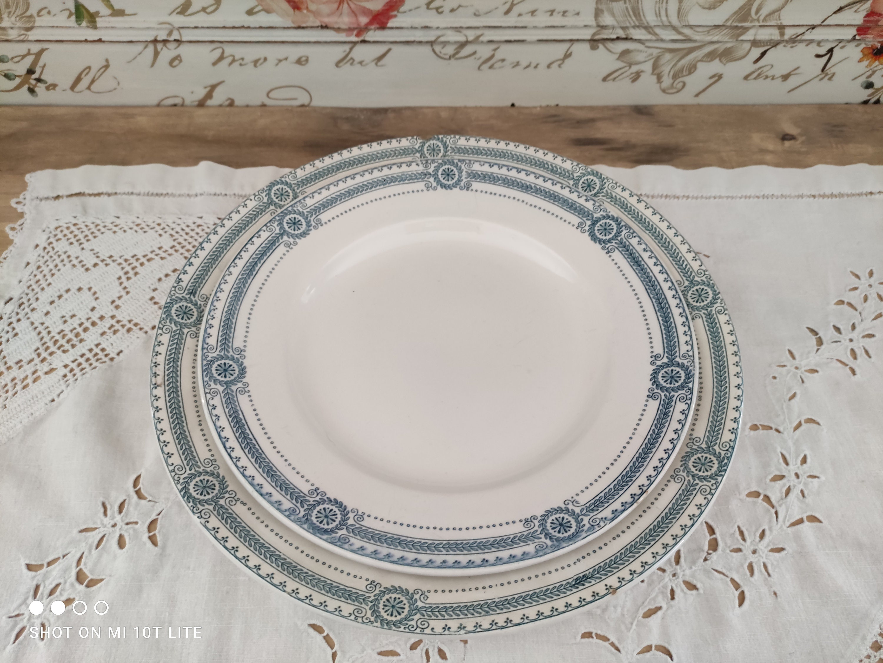 lot De 2 Plats Ronds