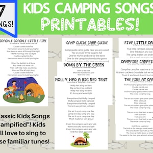 Seven Printable Kids Camp Songs
