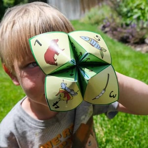 Juego de campamento imprimible para niños: Camp Cootie Catcher