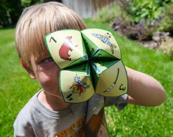 Kids Printable Camp Game: Camp Cootie Catcher