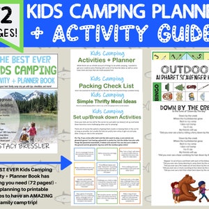 72 Page Kids Camping Planner and Activity {Printable} Book