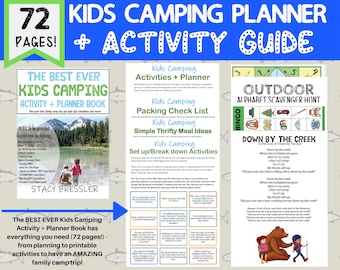 72 Page Kids Camping Planner and Activity {Printable} Book