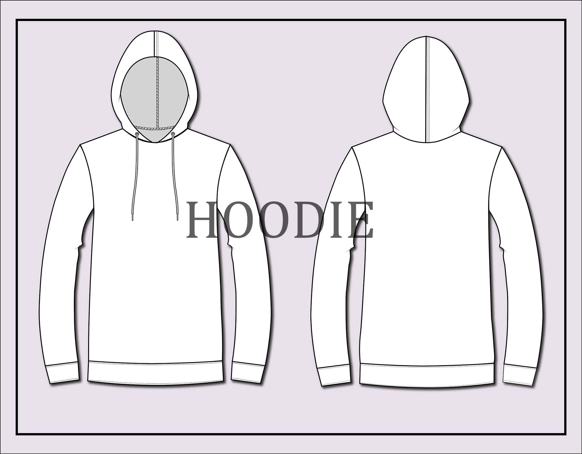 Hoodie template illustrator new arrivals