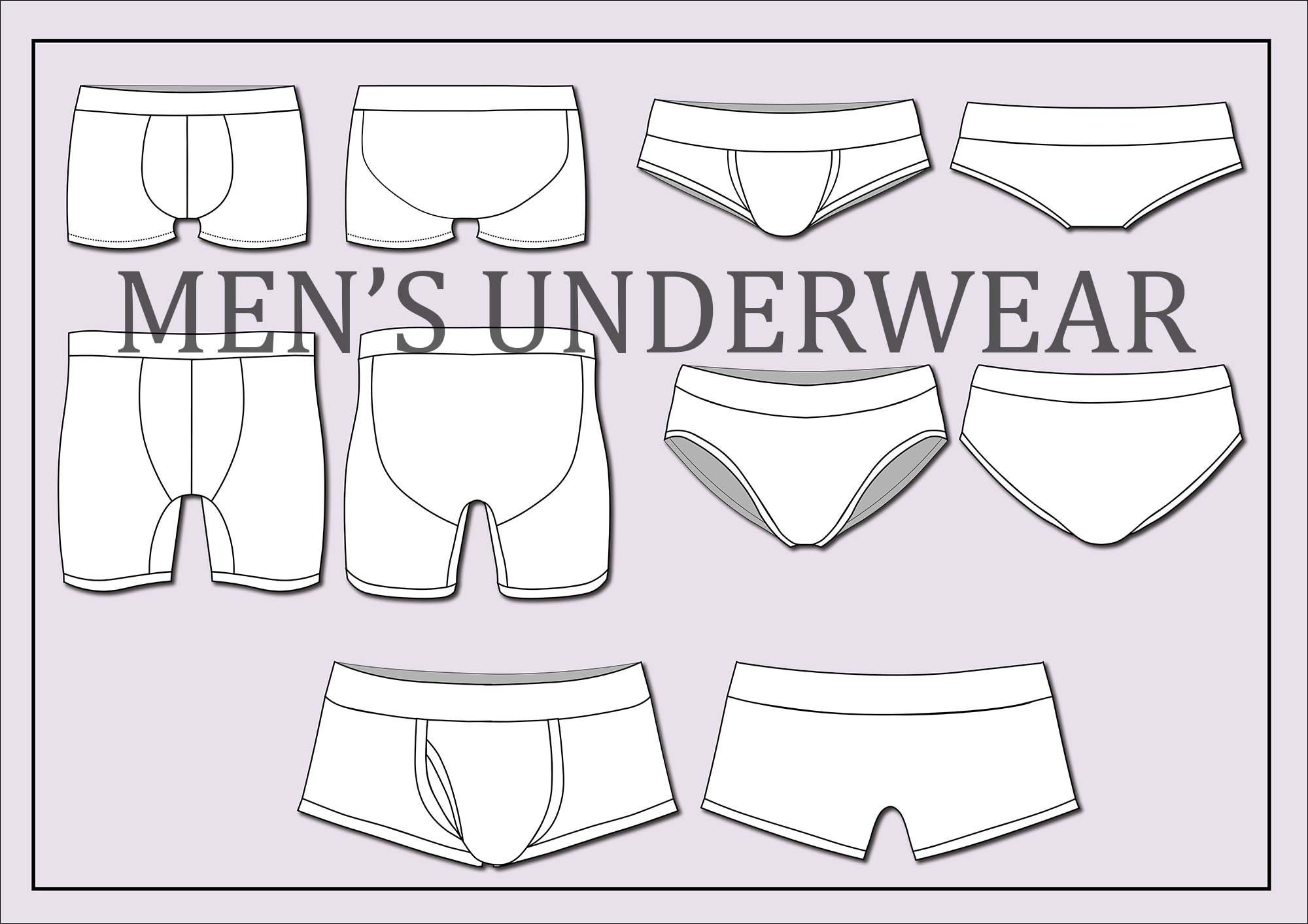 Mens Brief Drawing