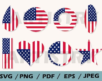 4th of july earrings bundle svg,American flag earrings bundle svg, teadrop earrings SVG , Patriotic Independence day SVG ,Earrings cut files