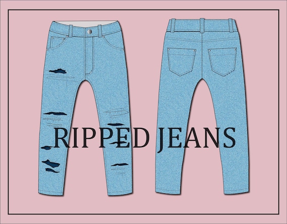Mẫu Vector Cho Quần Jeans Denim Hình minh họa Sẵn có - Tải xuống Hình ảnh  Ngay bây giờ - Quần jean, Hố - Mô tả vật lý, Quần - iStock