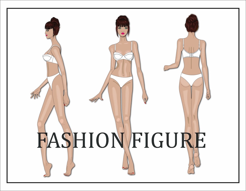Fashion Illustration Template Female Fashion Figure Template Pose
