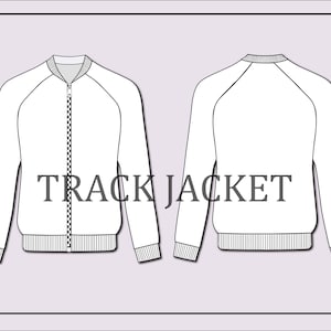 Trainingsjacke Vektor-Jacke Vektor-Mode Flach Skizze für Adobe Illustrator - Technisches Zeichnen -Socken Jacke