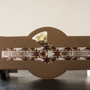 Flower kaleidoscope, original design, natural materials, gift