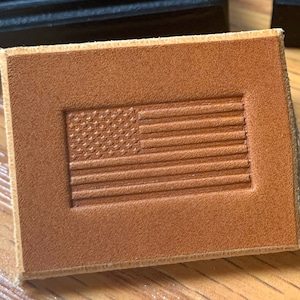 USA Flag Leather Stamp, Delrin, for Clicker Press or Arbor Press