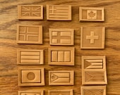 Flags of the World Leather Stamp, Delrin, for Clicker Press or Arbor Press