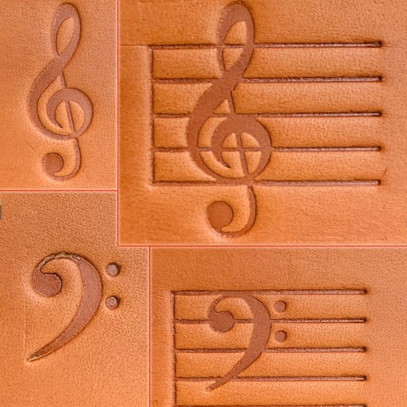 Music Themed - Delrin Leather Stamps / Clicker Stamp, Delrin Acetal - Various Designs