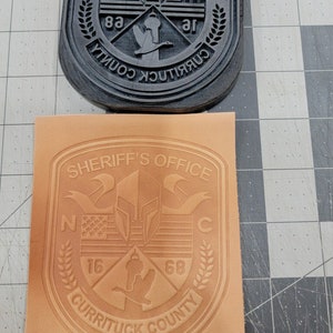 Custom Leather Stamp Delrin Your Design, Clicker Stamp or Arbor Press Stamp, Polymer Laser Cut Stamp image 7