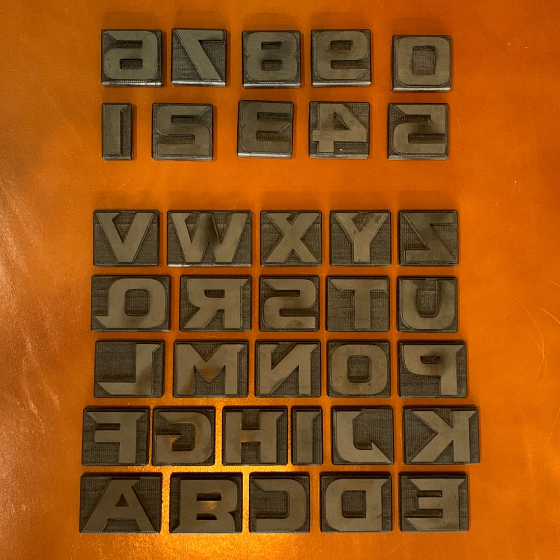 Leather Stamp Letter Set 1 Letters and Numbers Delrin Etsy