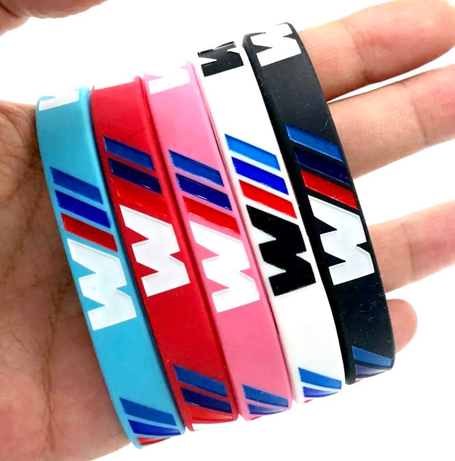 Wholesale Set of 30 BMW M Sport Silicone Rubber Wristbands Etsy