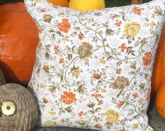 Fall roses pillow cover