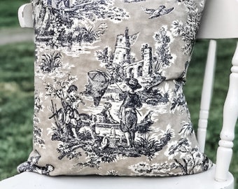 Outdoor scene pillow cover