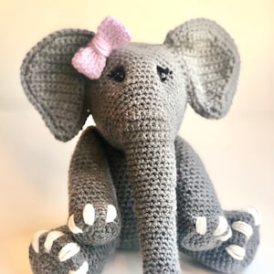 Handmade Stuffed Elephant: 'Ellie' Cuddle Toy