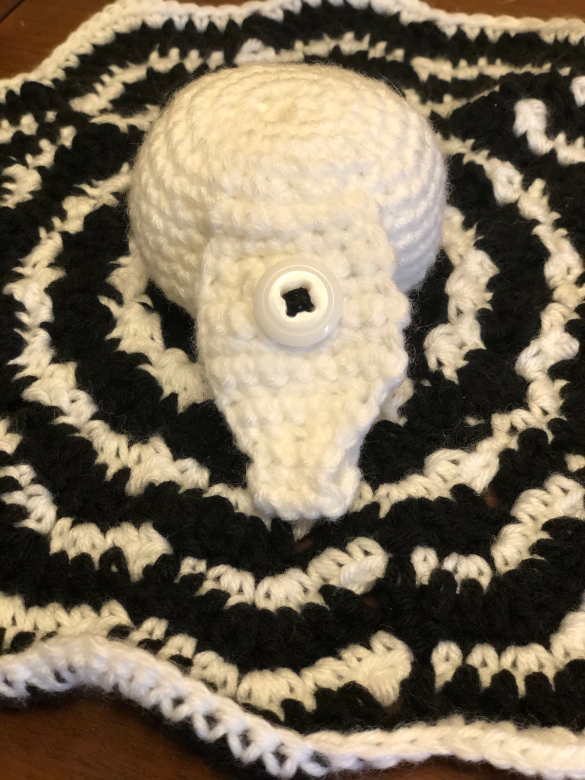 Jack Skellington Baby Lovey With Pacifier Holder Etsy